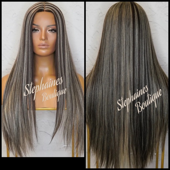 Human Hair Blended Lace Front Wig main image 7